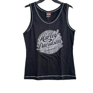 NWT Harley-Davidson Freeport Bahamas Black Racerback Tank Top Size XL